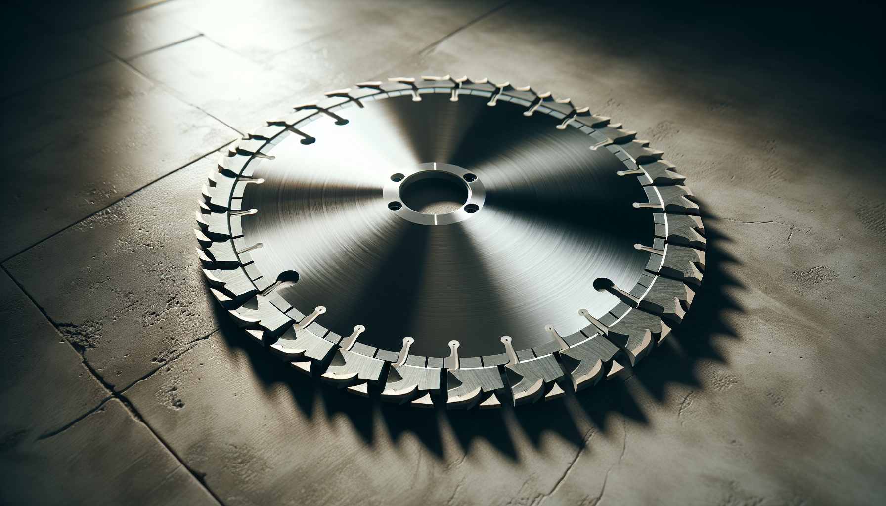 Best 14-inch diamond blades for concrete — blade overhead shot