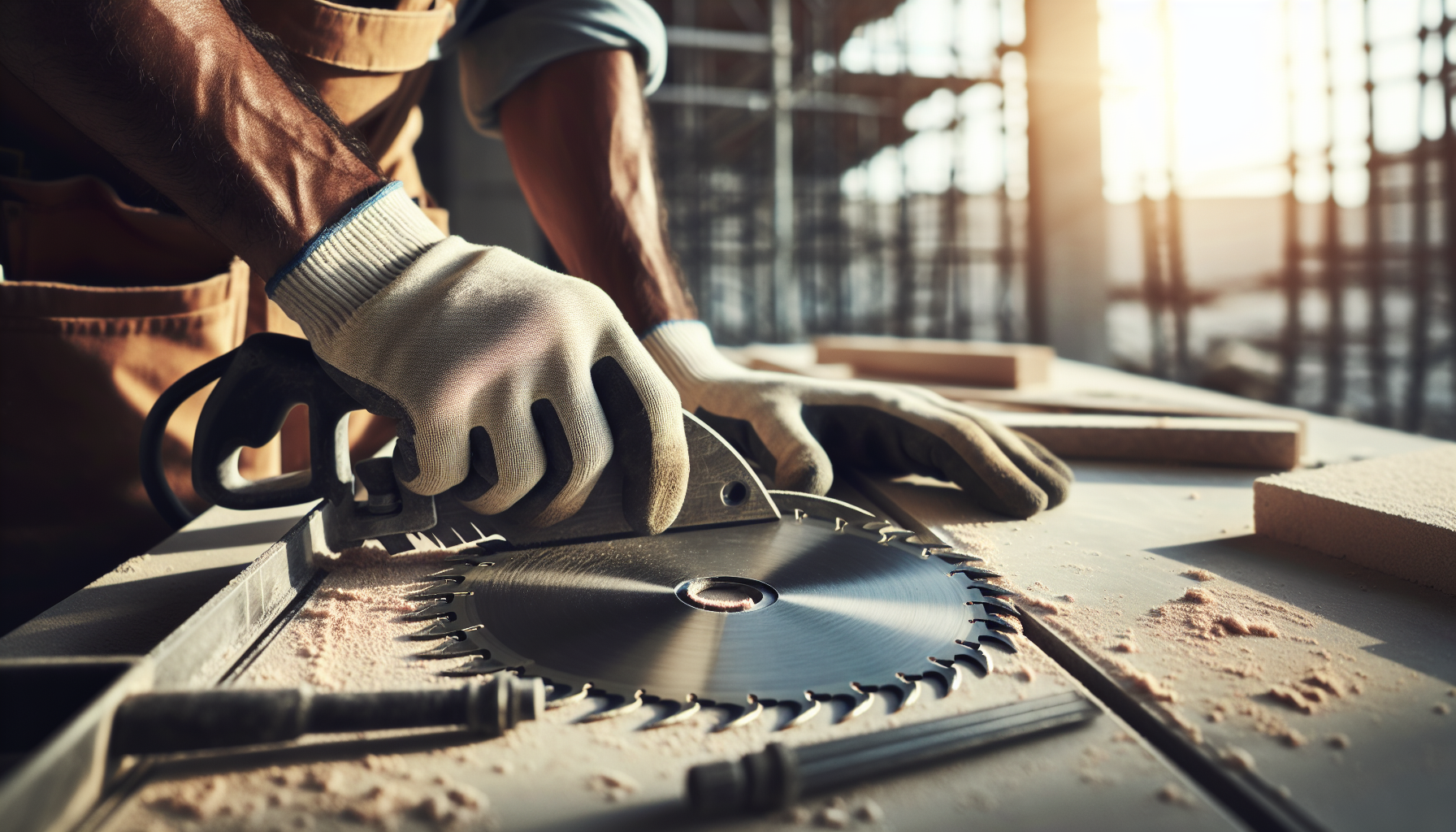 How to choose diamond blade — contractor inspecting segments