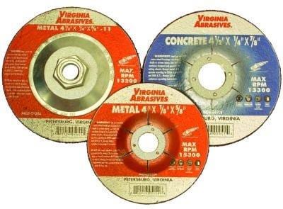 Virginia Abrasives 4.5-inch cut-off wheels for concrete