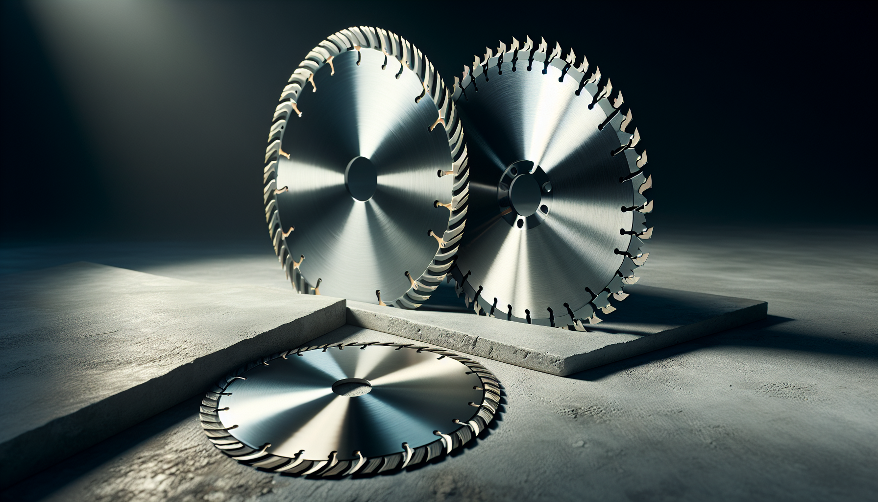 Segmented vs continuous vs turbo diamond blades side by side